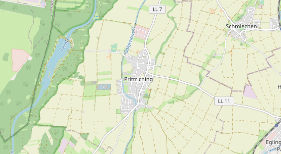 Excursiebestemming op kaart