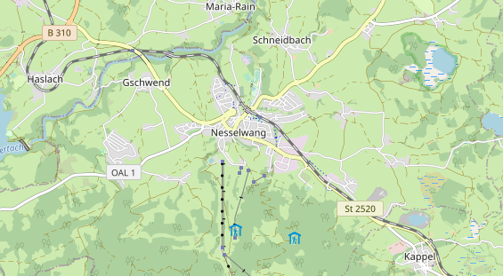 Ausflugsziel auf Karte