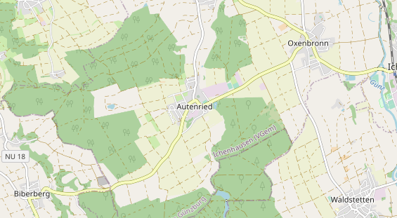 Excursiebestemming op kaart