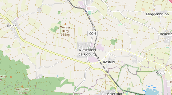 Destinazione dell'escursione sulla carta