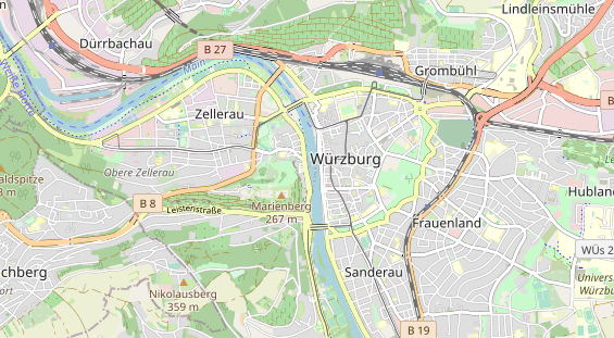 Destinazione dell'escursione sulla carta