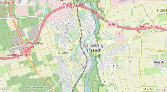 Destinazione dell'escursione sulla carta