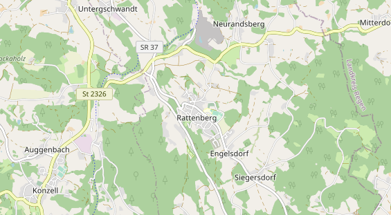 Destinazione dell'escursione sulla carta