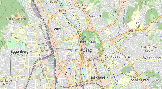 Destinazione dell'escursione sulla carta