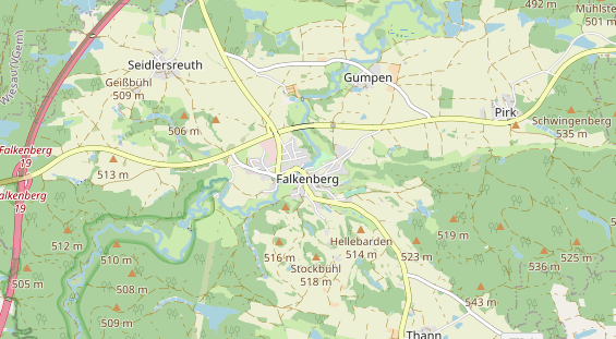 Ausflugsziel auf Karte