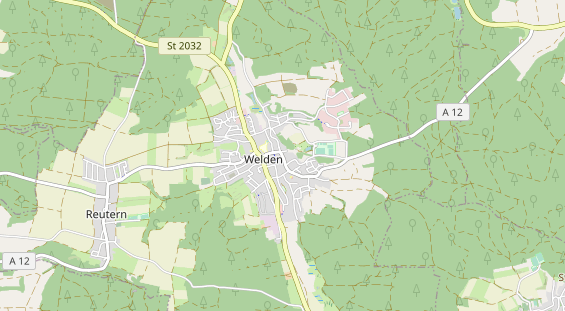 Excursiebestemming op kaart