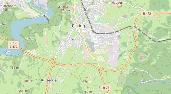 Destination d'excursion sur la carte