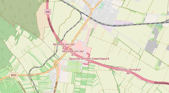 Destinazione dell'escursione sulla carta