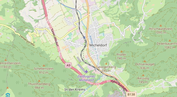 Destinazione dell'escursione sulla carta