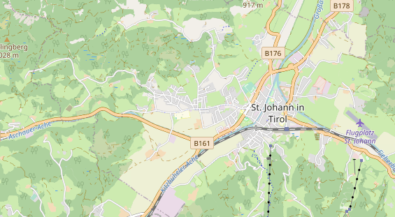 Destinazione dell'escursione sulla carta