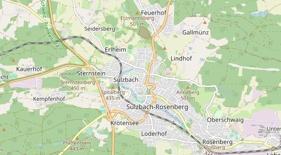 Excursiebestemming op kaart