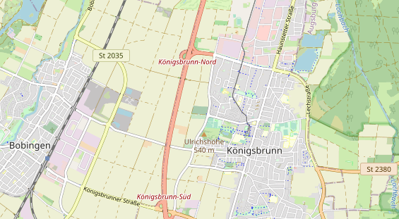 Excursiebestemming op kaart