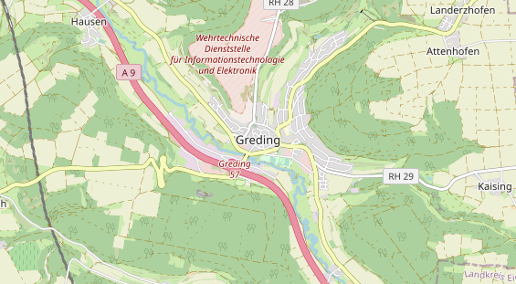 Destination d'excursion sur la carte