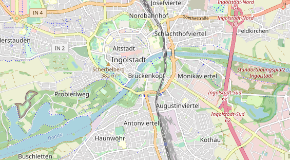 Destinazione dell'escursione sulla carta