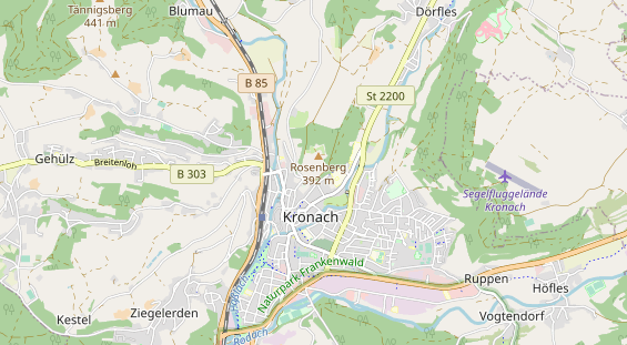 Destinazione dell'escursione sulla carta