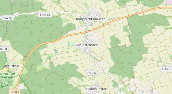 Excursiebestemming op kaart