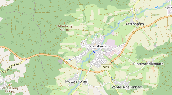 Excursiebestemming op kaart