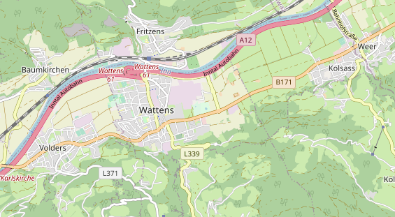 Excursiebestemming op kaart