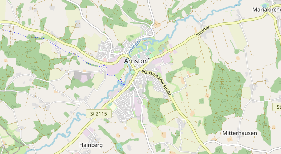 Excursiebestemming op kaart