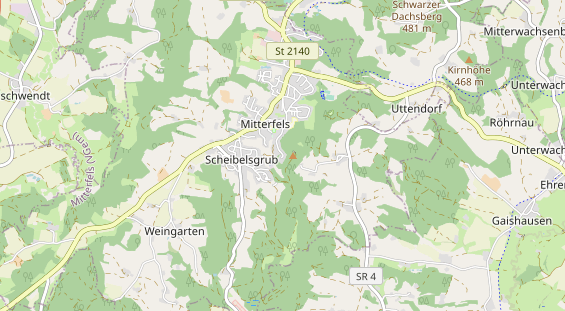 Destination d'excursion sur la carte