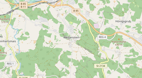 Destinazione dell'escursione sulla carta