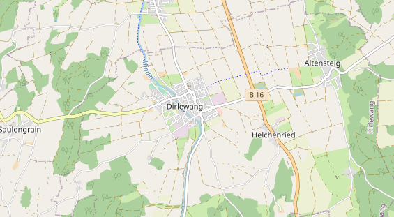 Excursiebestemming op kaart