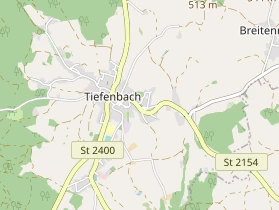 Excursiebestemming op kaart