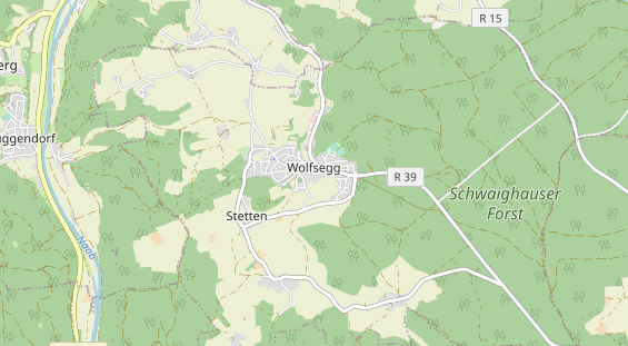 Destinazione dell'escursione sulla carta