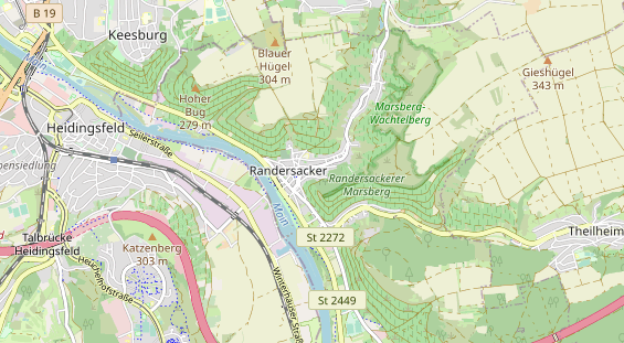 Destination d'excursion sur la carte