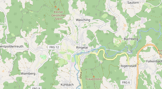 Destinazione dell'escursione sulla carta