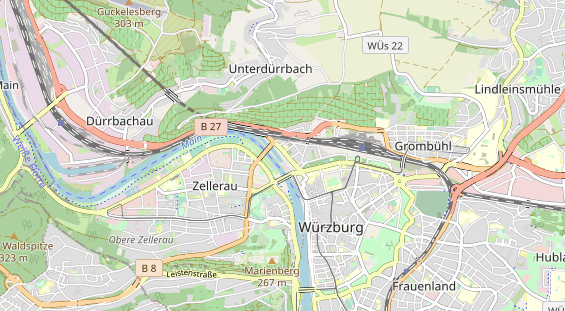 Destination d'excursion sur la carte