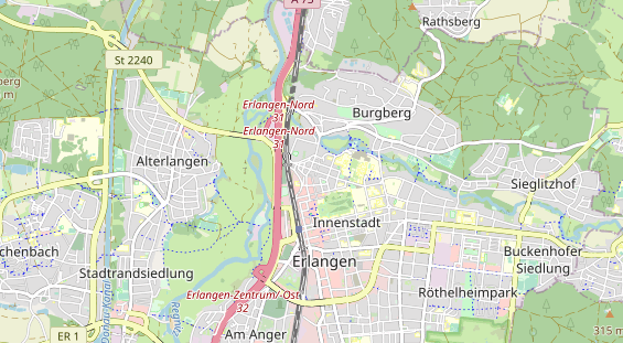 Destinazione dell'escursione sulla carta