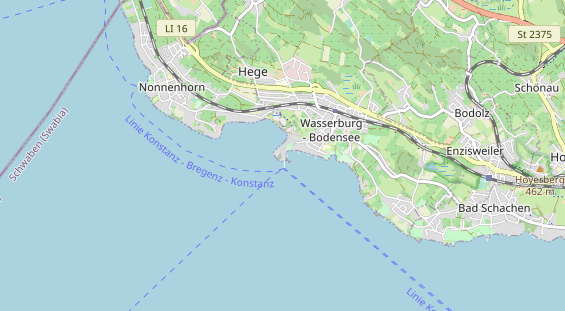 Excursiebestemming op kaart