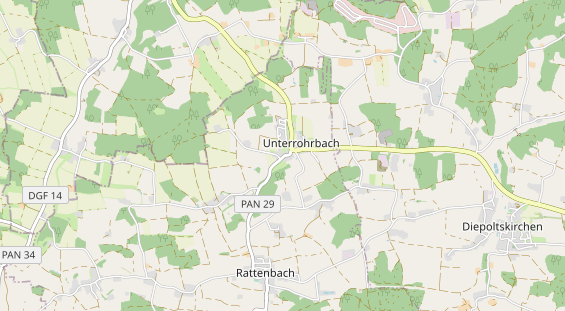 Excursiebestemming op kaart