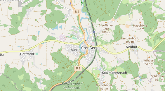 Destinazione dell'escursione sulla carta