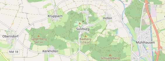 Destination d'excursion sur la carte