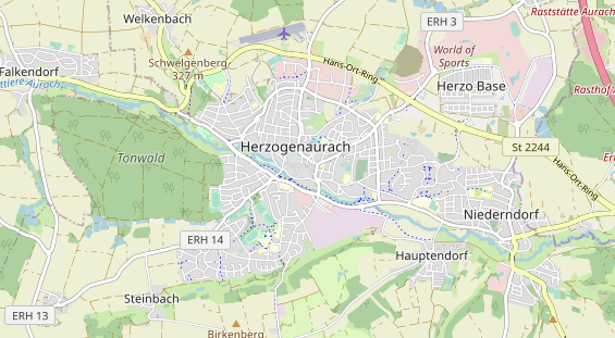 Destination d'excursion sur la carte