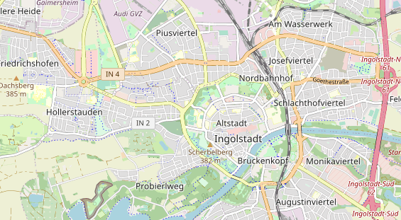 Destinazione dell'escursione sulla carta