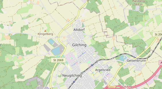 Destinazione dell'escursione sulla carta