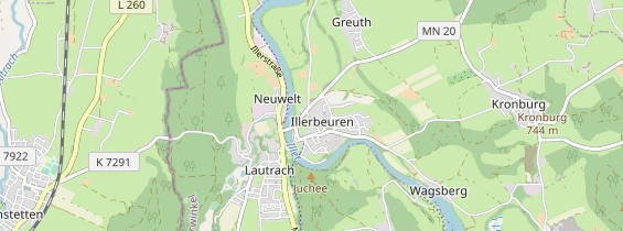 Destinazione dell'escursione sulla carta