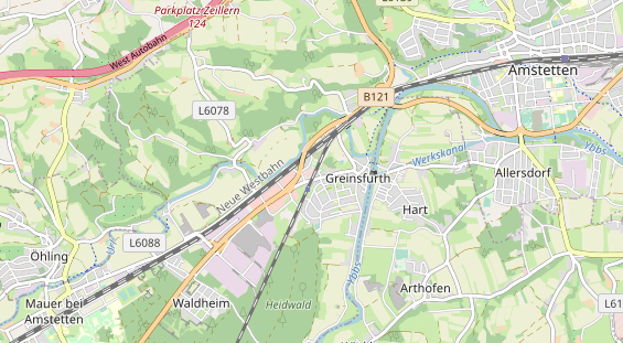 Destinazione dell'escursione sulla carta