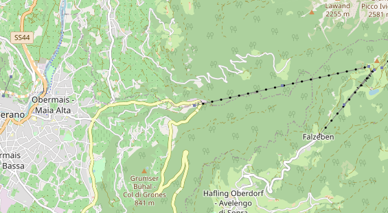 Ausflugsziel auf Karte