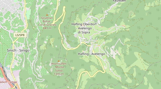 Destination d'excursion sur la carte