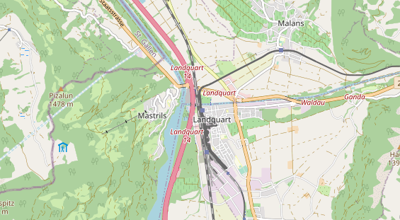 Destinazione dell'escursione sulla carta