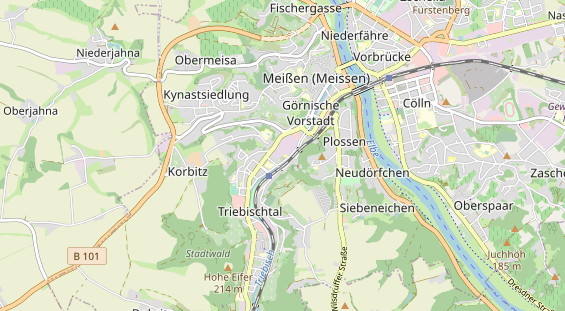 Destinazione dell'escursione sulla carta