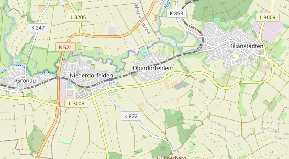 Destinazione dell'escursione sulla carta