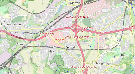 Excursiebestemming op kaart