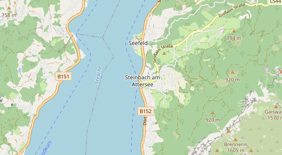 Destination d'excursion sur la carte