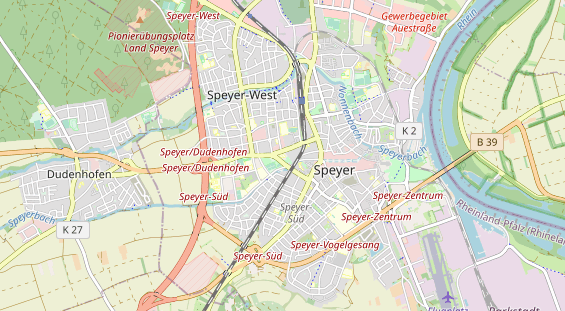 Excursiebestemming op kaart