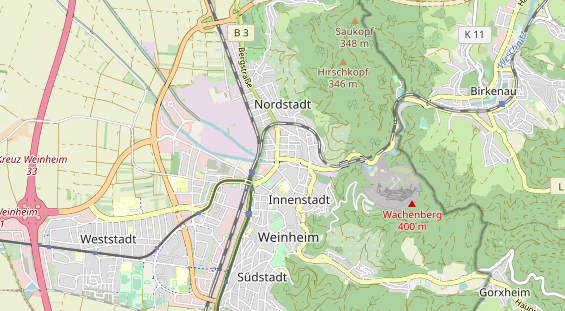 Ausflugsziel auf Karte